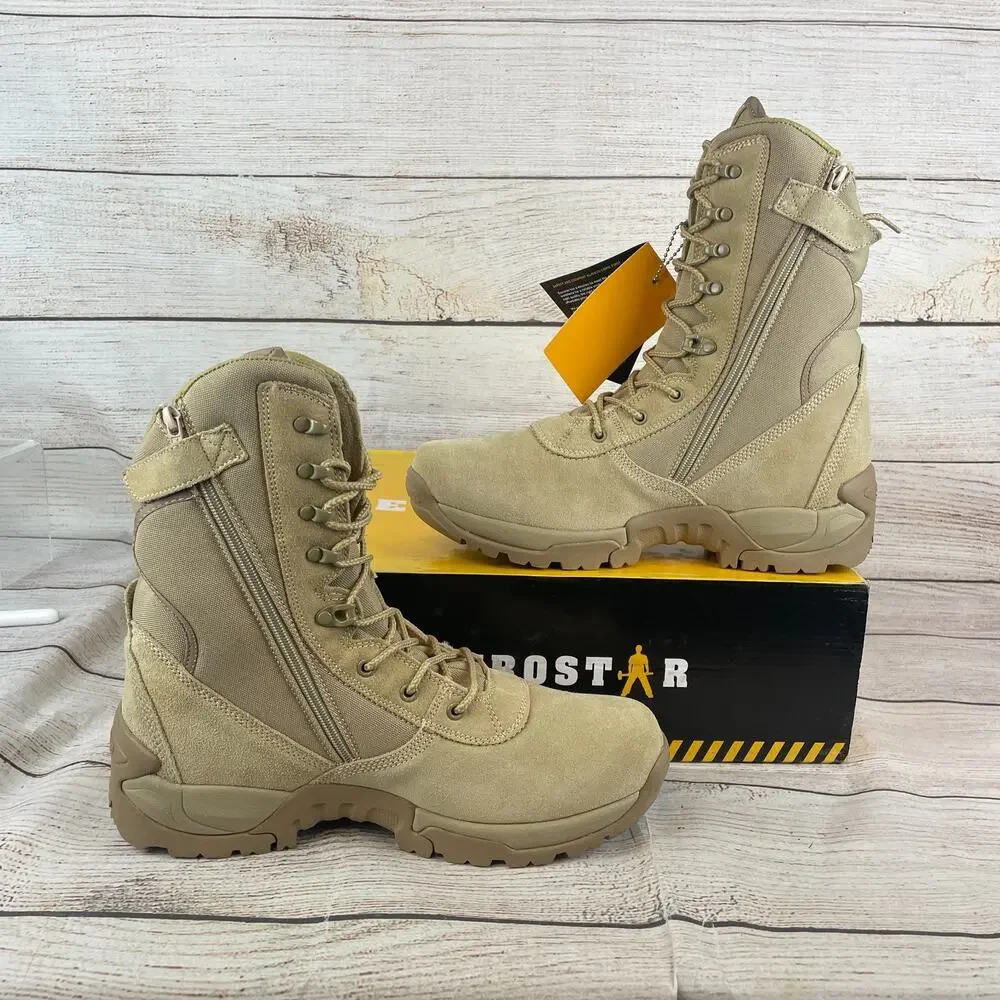 Eurostar EU01930 Troop Mens Sz 11 Tactical Boots Tan Leather